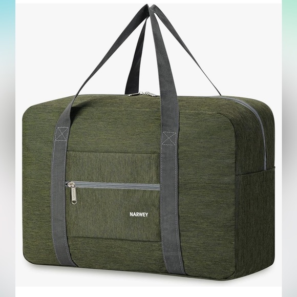 NWT 18x14x8 Foldable Travel Duffel Bag Tote, AVAILABLE IN MULTI COLORS - Picture 2 of 12